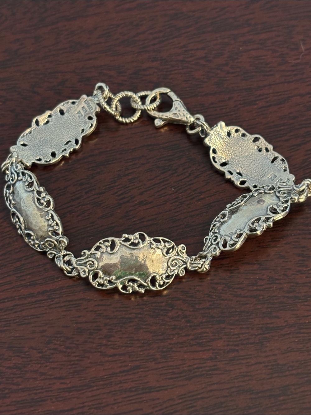 Or Paz Sterling Silver Filigree Link Bracelet